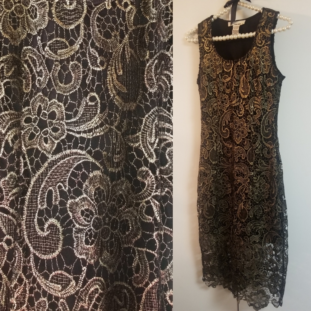 Black & Gold Cocktail Dress
